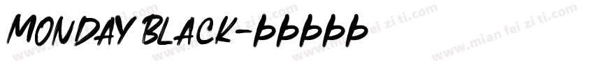 Monday Black字体转换